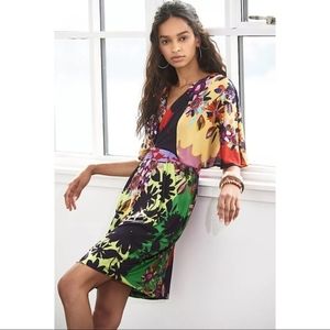 Anthropologie Ranna Gill Sabatina dress, boho colorful floral Sz Sm